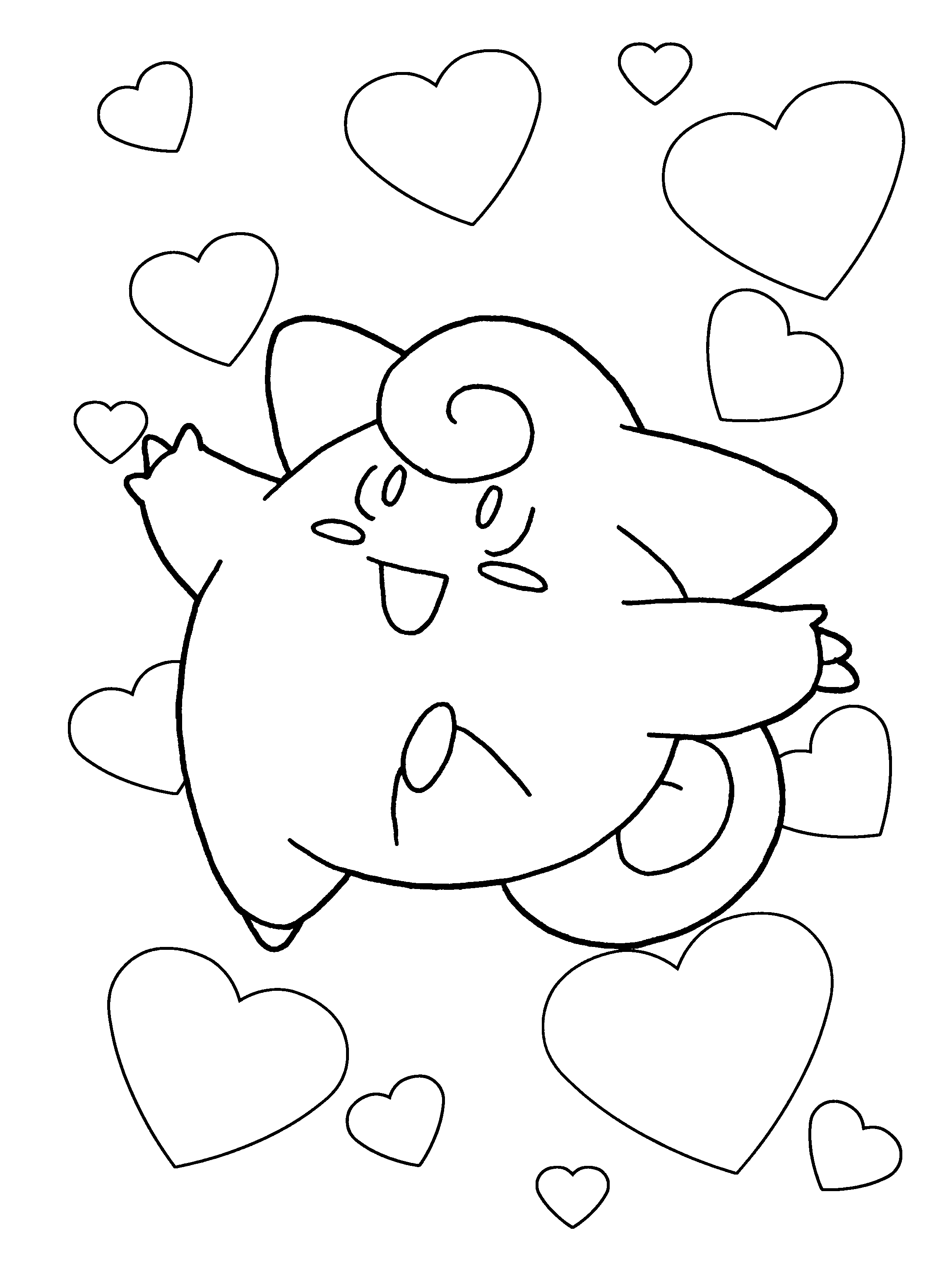 Cute Pokemon Coloring Page 125 Best Free Svg File