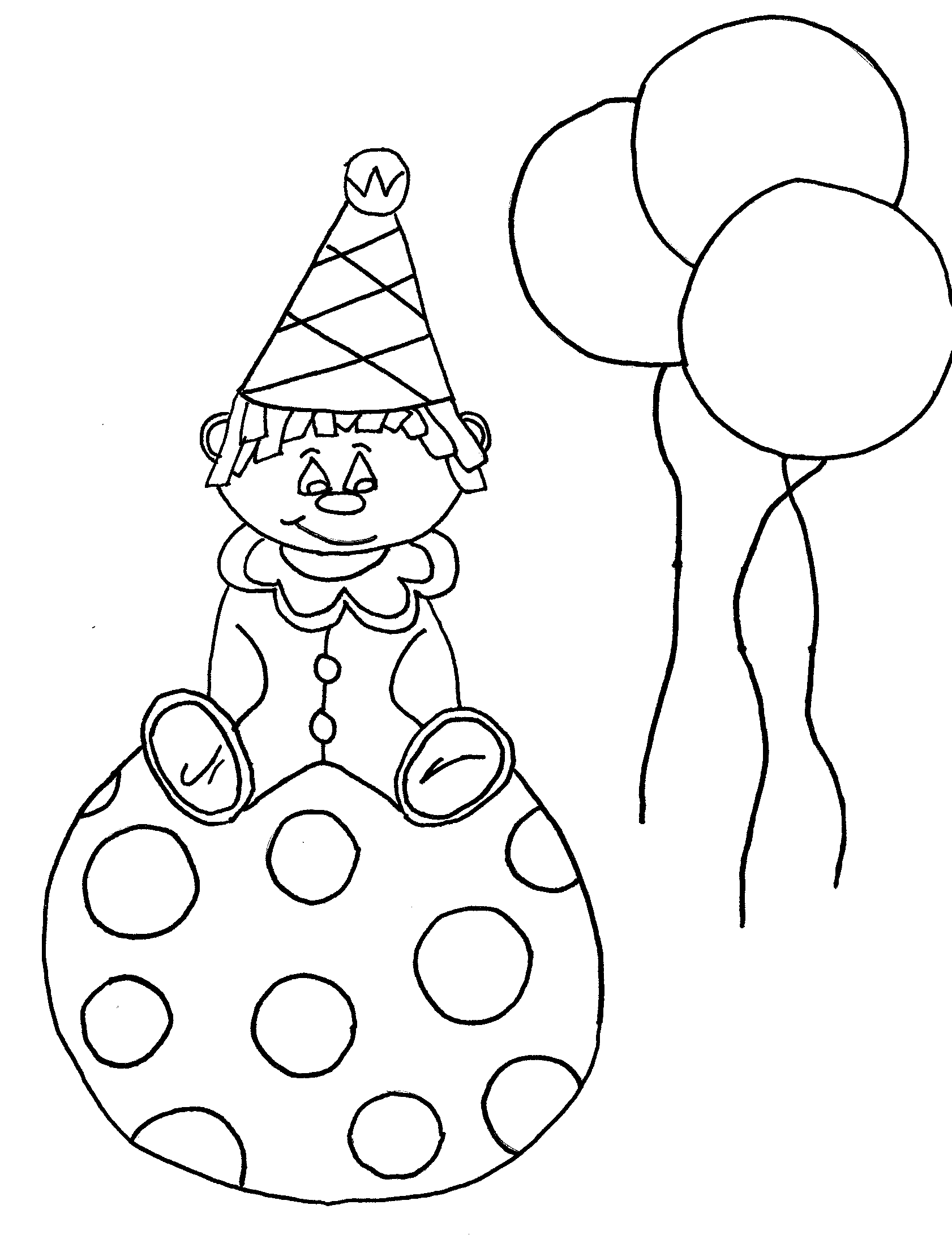 Free Printable Clown Coloring Pages For Kids