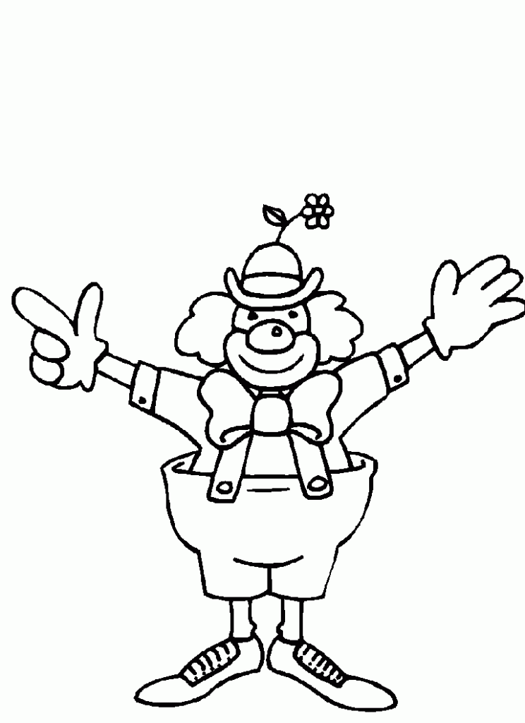 Clown Coloring Pages Pictures