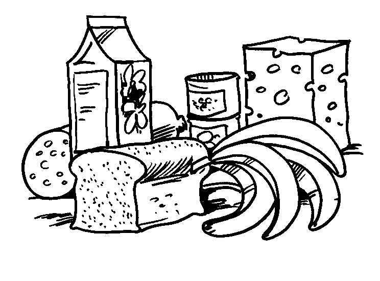 Coloring Page Food