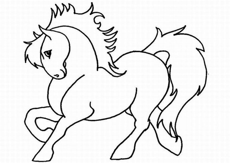 Coloring Page Horse