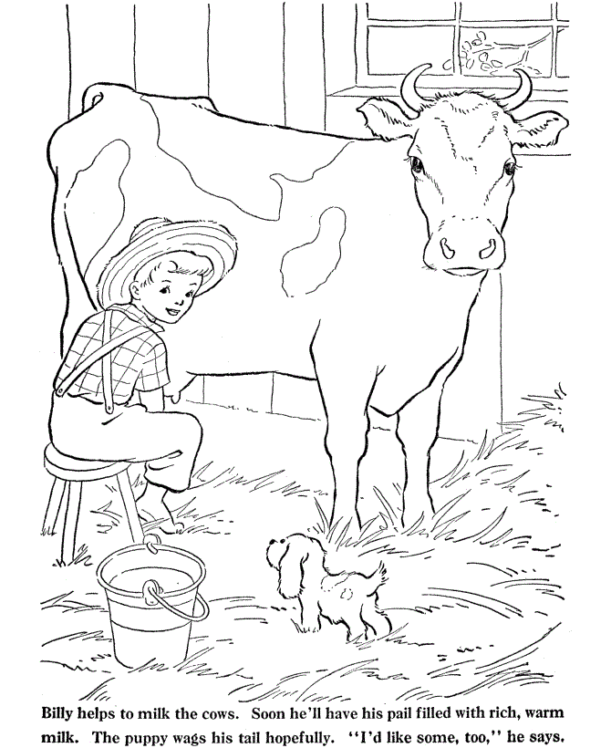 Free Printable Cow Coloring Pages For Kids