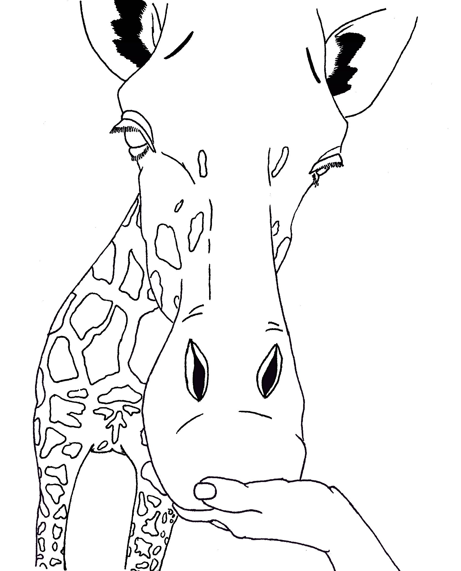 Giraffe Mask Coloring Page - G is for Giraffe coloring page - coloring