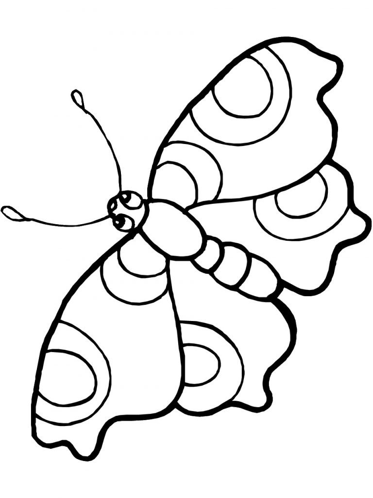Coloring Page of a Butterfly