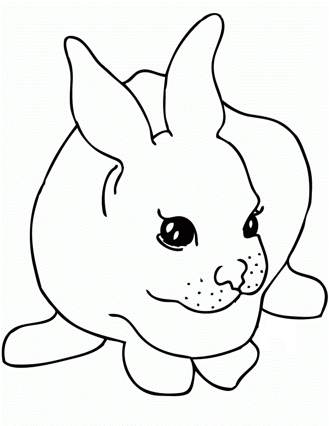 Coloring Page of a Rabbit