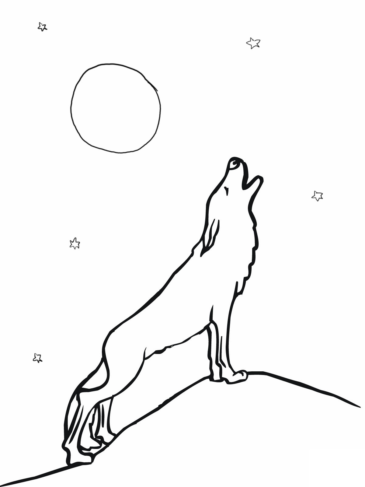 free printable wolf coloring pages for kids