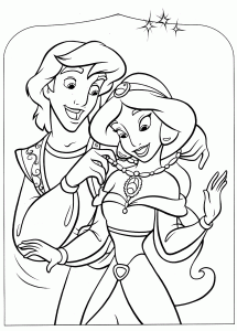 Free Printable Aladdin Coloring Pages For Kids