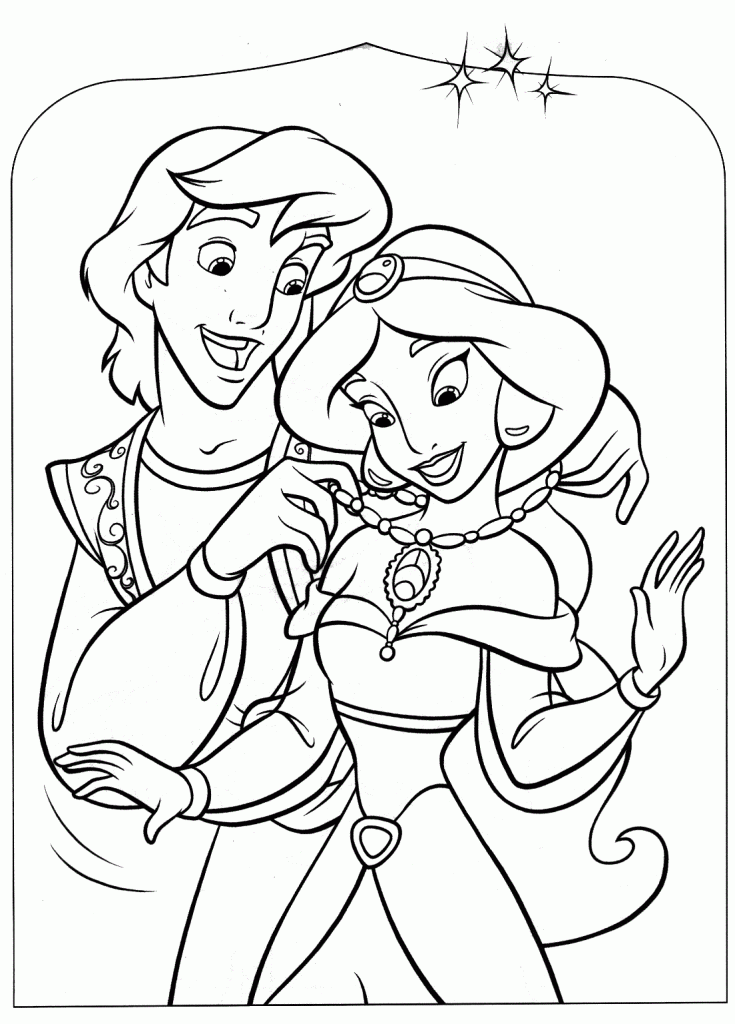 Coloring Pages Aladdin