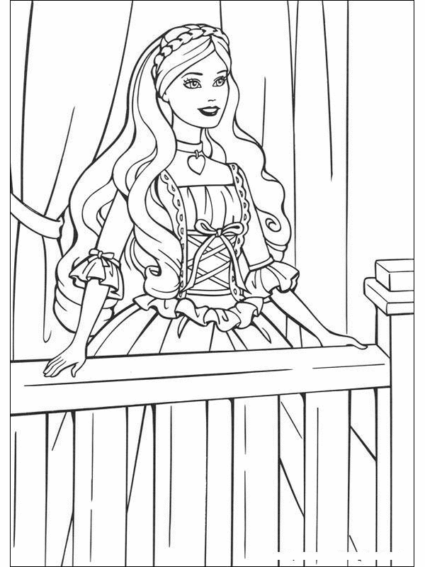 Free Printable Barbie Coloring Pages For Kids