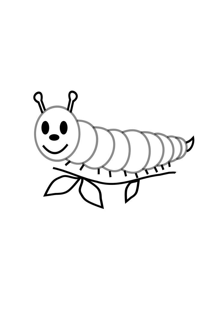 caterpillar coloring pages for preschool