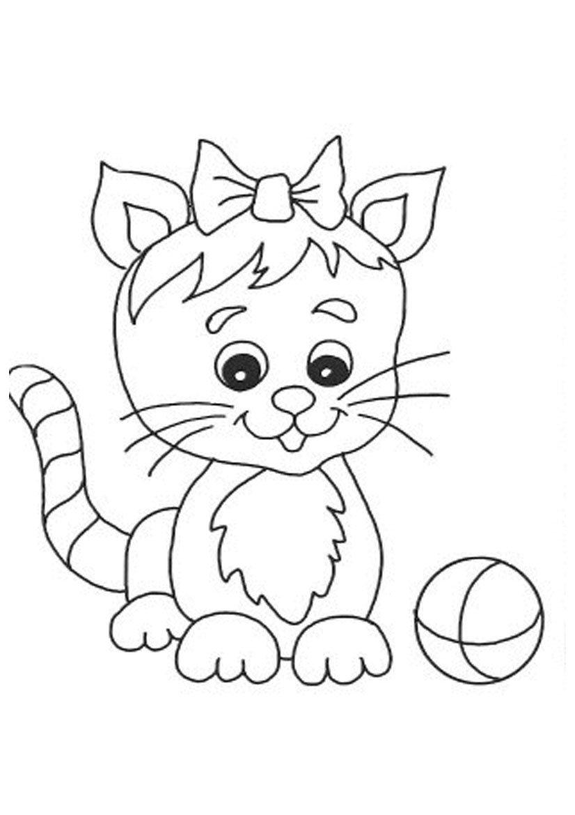 Featured image of post Coloring Pages Easy Cat Drawing For Kids / Fun coloring art projects for boys and girls.