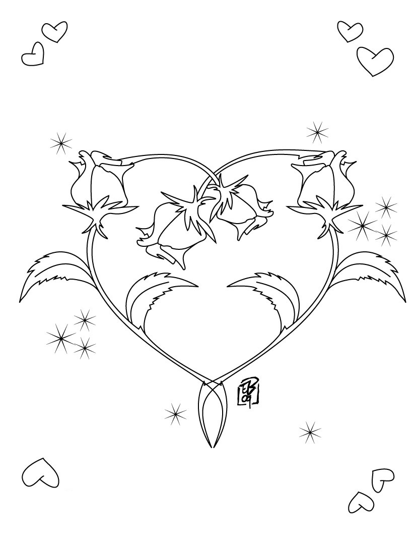 Free Printable Heart Coloring Pages For Kids