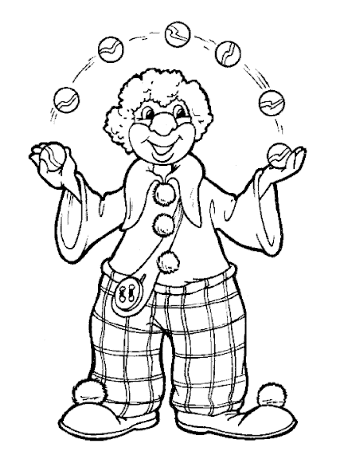 Coloring Pages of Clown