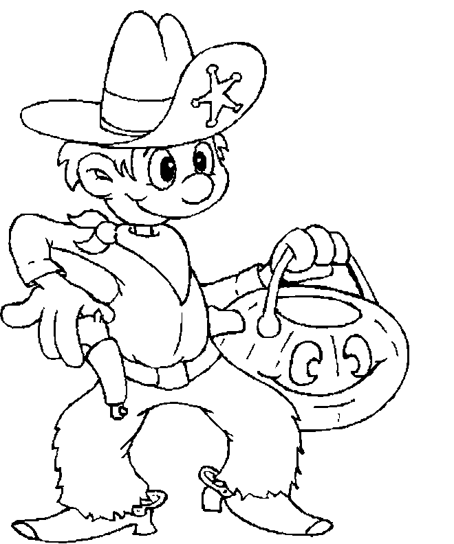 Coloring Pages of Cowboy