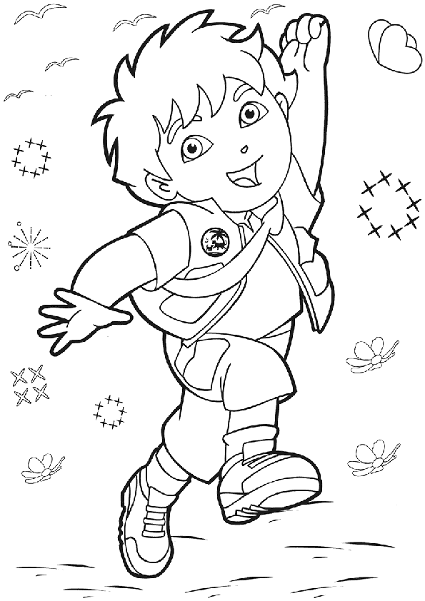 Coloring Pages of Diego