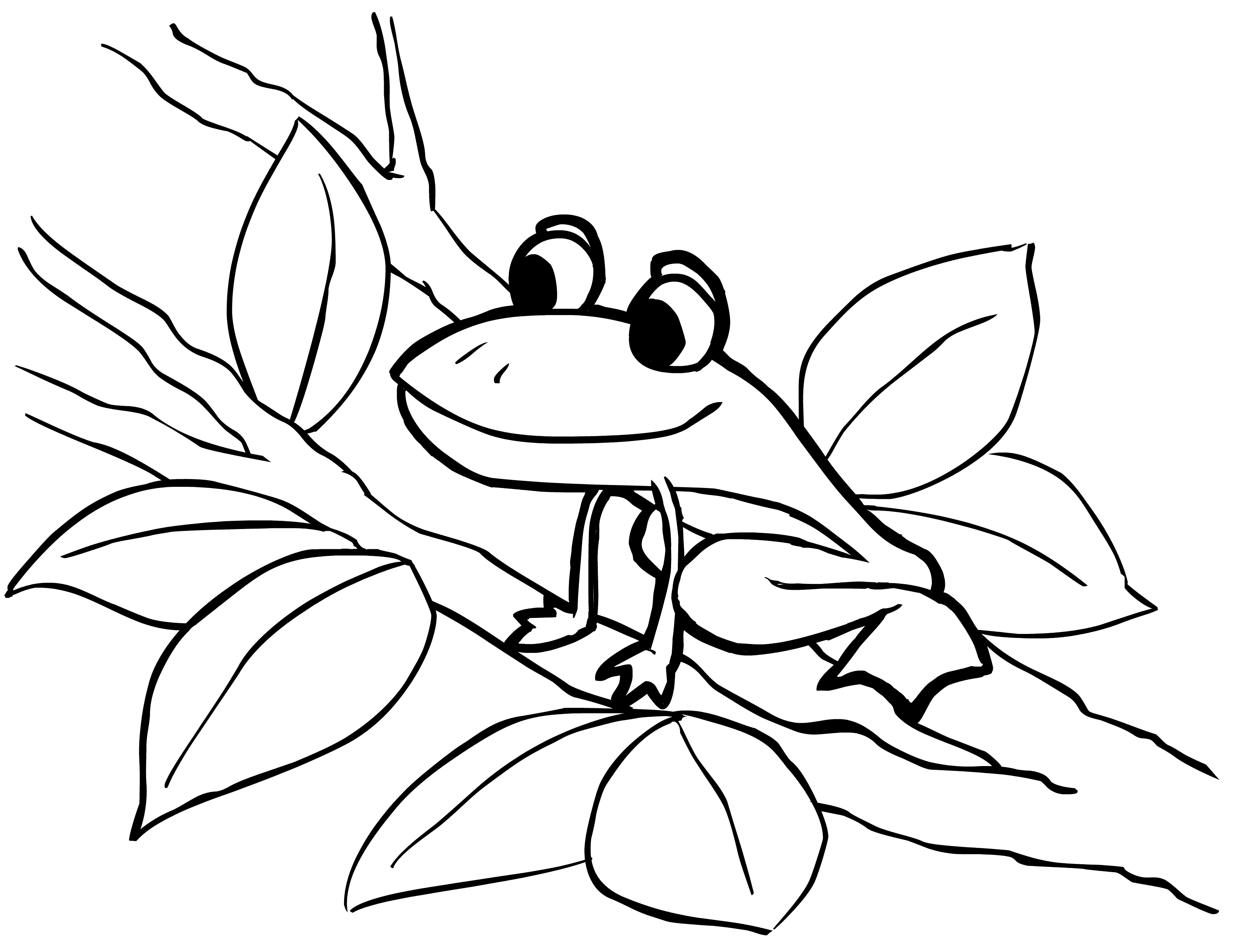 Printable Pictures To Color Frogs