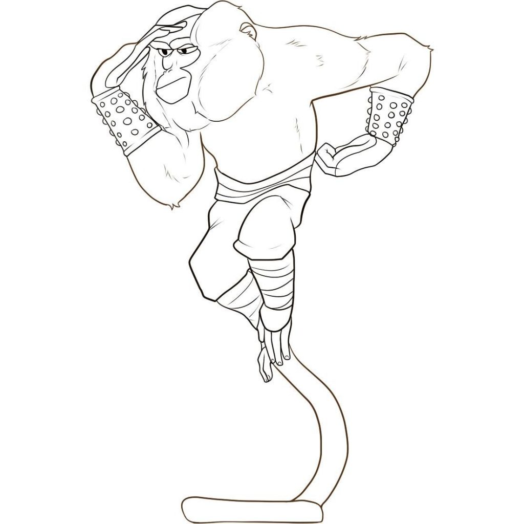 Coloring Pages of Monkey