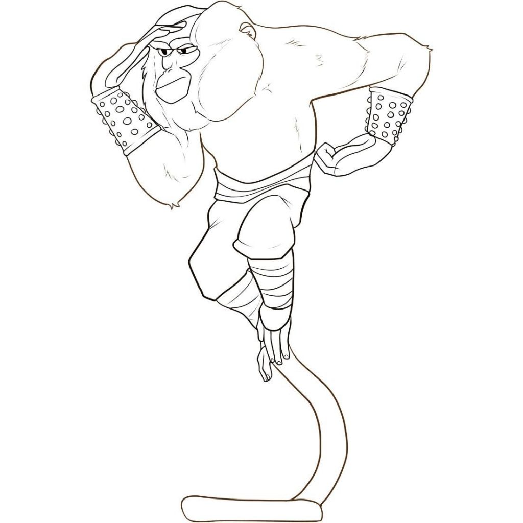 Coloring Pages of Monkey