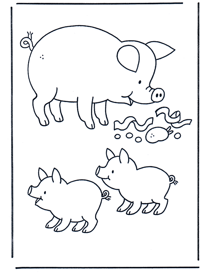 Free Printable Pig Coloring Pages For Kids