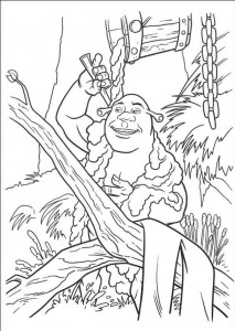 free printable shrek coloring pages for kids
