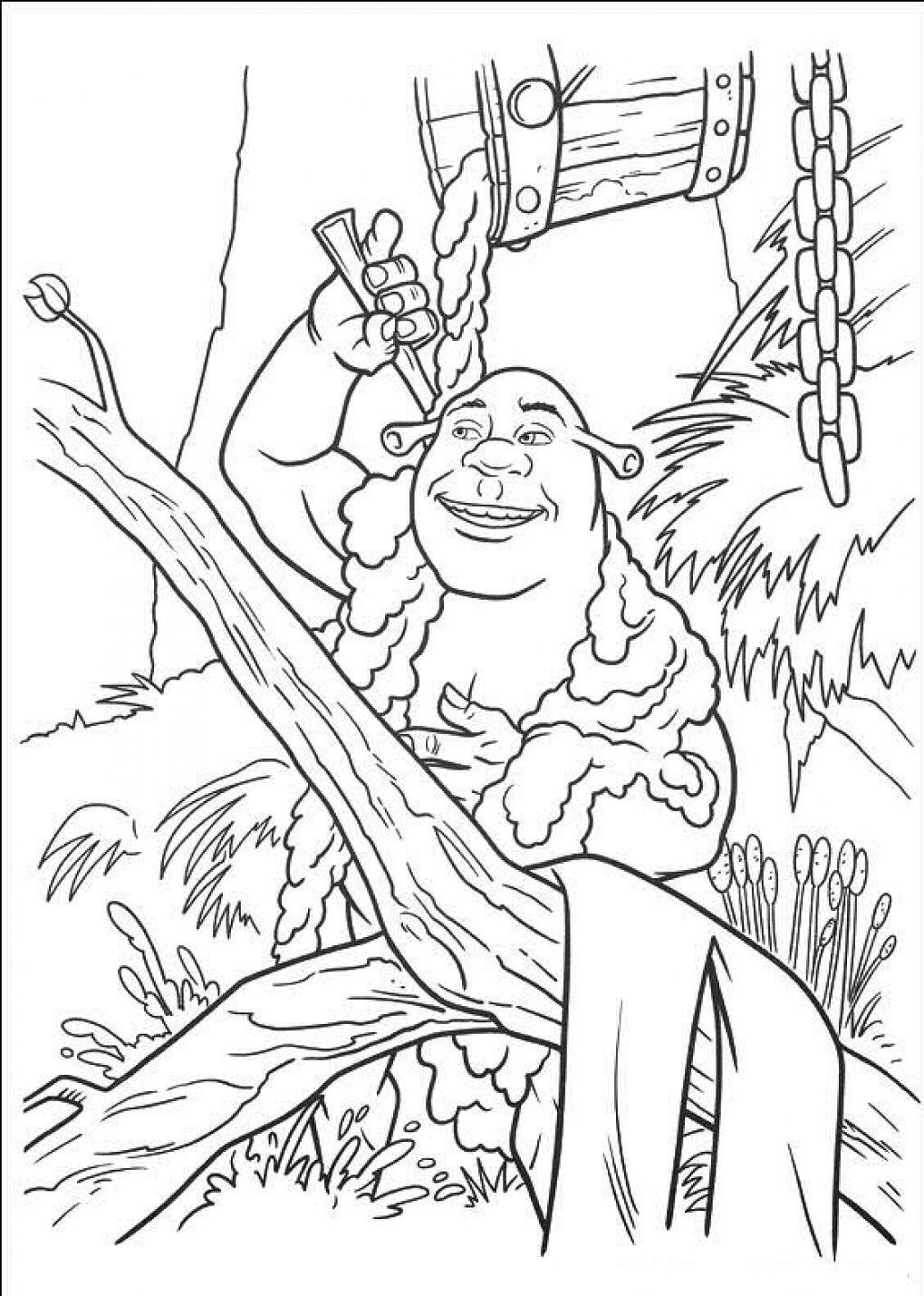 dragon from shrek coloring pages