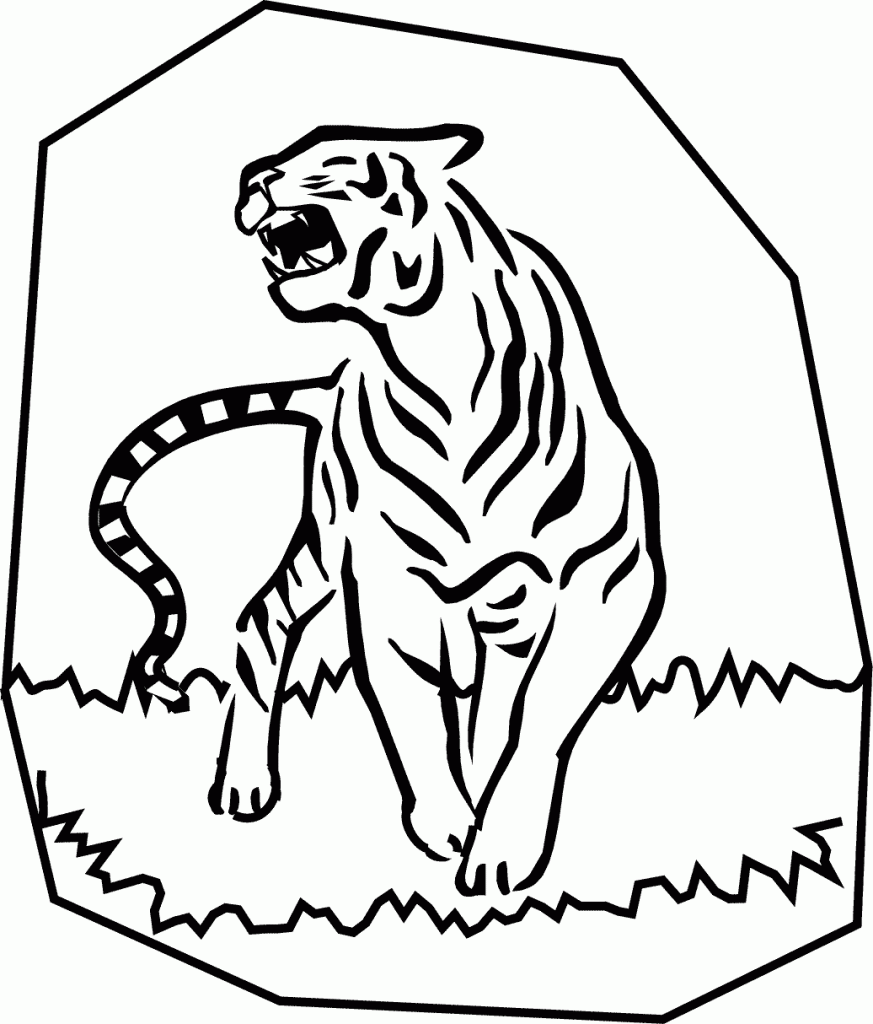 Coloring Pages of Tigers