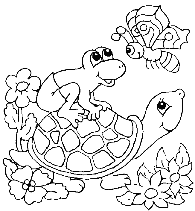 free printable turtle coloring pages for kids