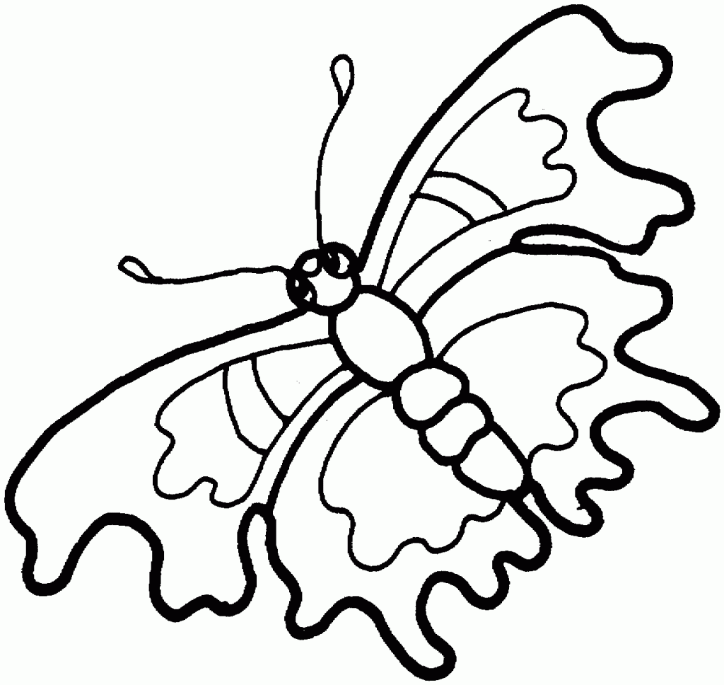 Coloring Pages of a Butterfly