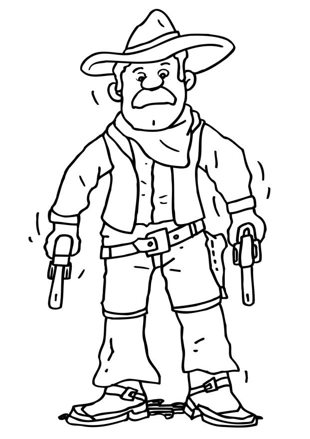 cowboy coloring pages