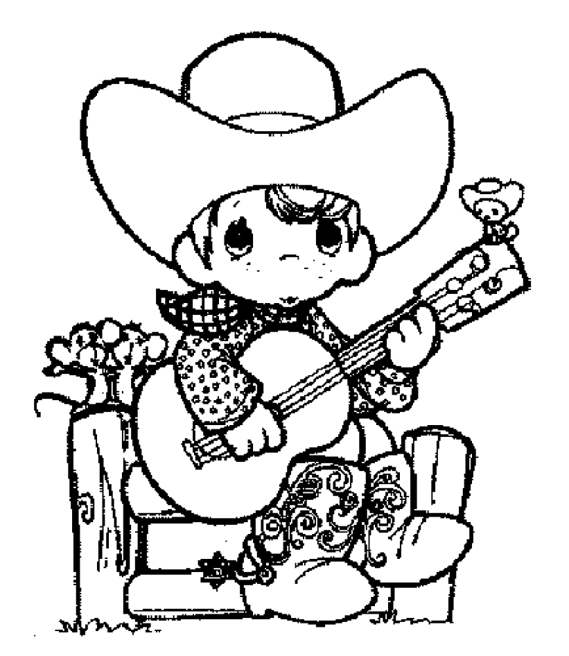 Kids Coloring Pages For Little Cowgirl 9