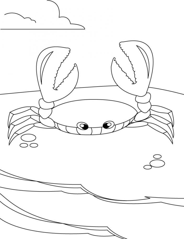Free Printable Crab Coloring Pages For Kids