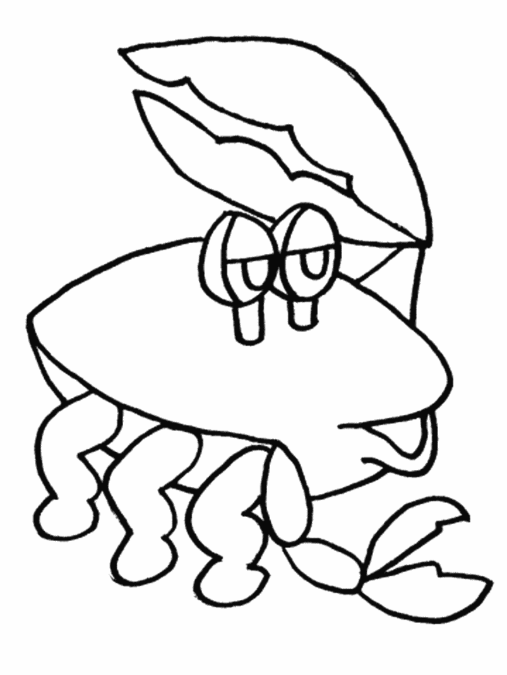 Free Printable Crab Coloring Pages For Kids