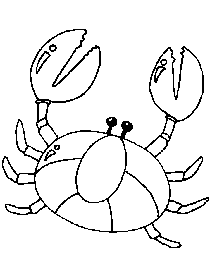 Crab Coloring Pages Free