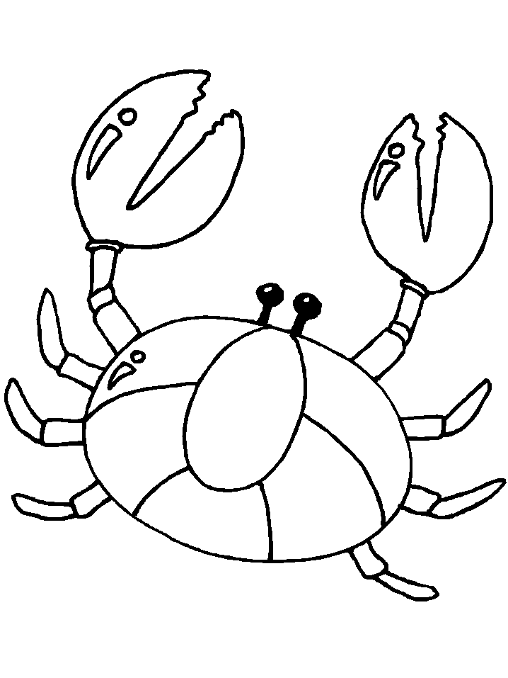 Free Printable Crab Coloring Pages For Kids