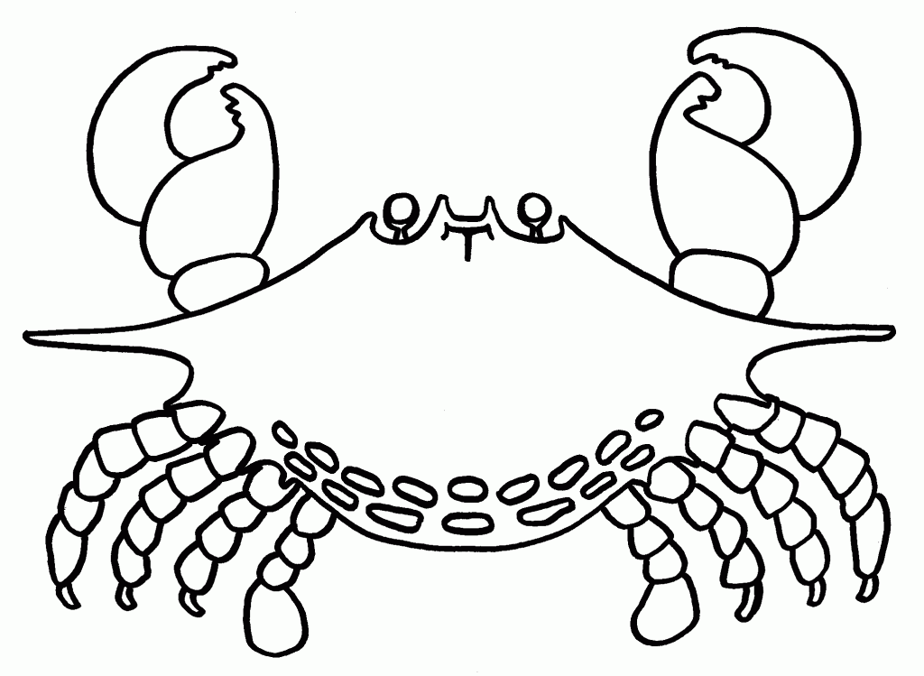 Crab Coloring Pages Photos