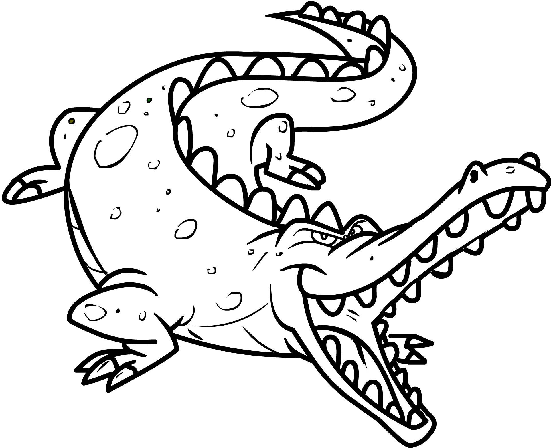 Free Printable Crocodile Coloring Pages For Kids Free Printable Crocodile Coloring Pages For Kids