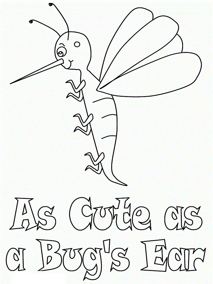 Free Printable Bug Coloring Pages For Kids