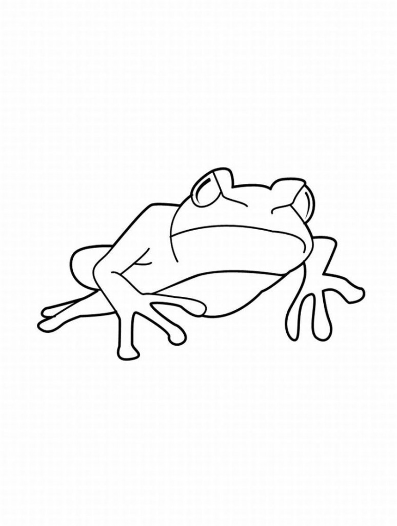 Cute Frog Coloring Pages