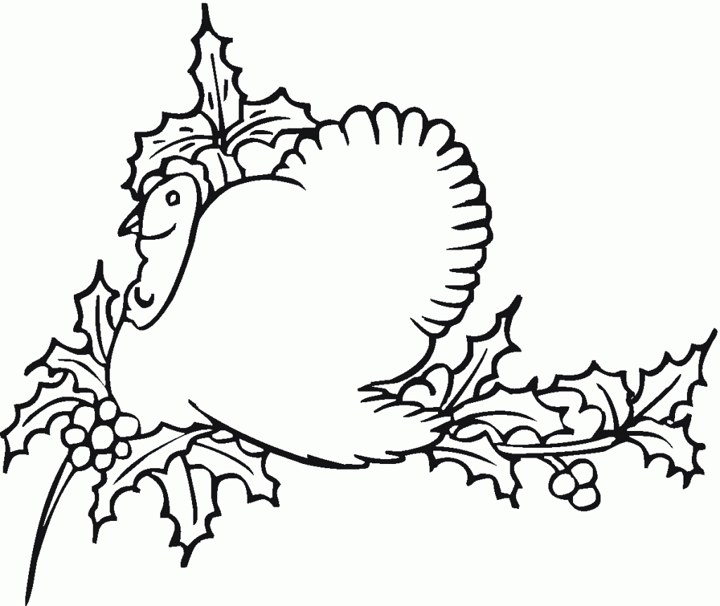 Cute Turkey Coloring Pages