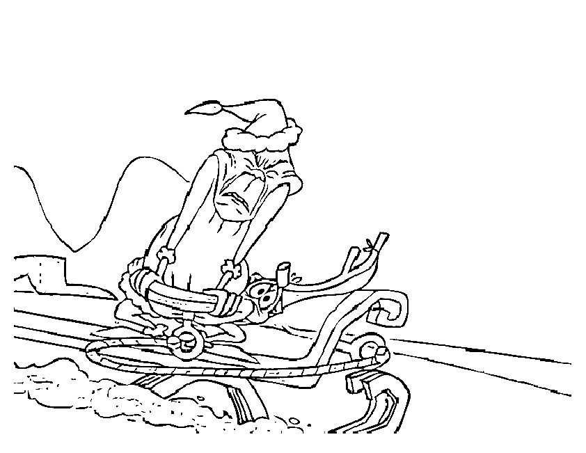 Defeated Grinch Coloring Page