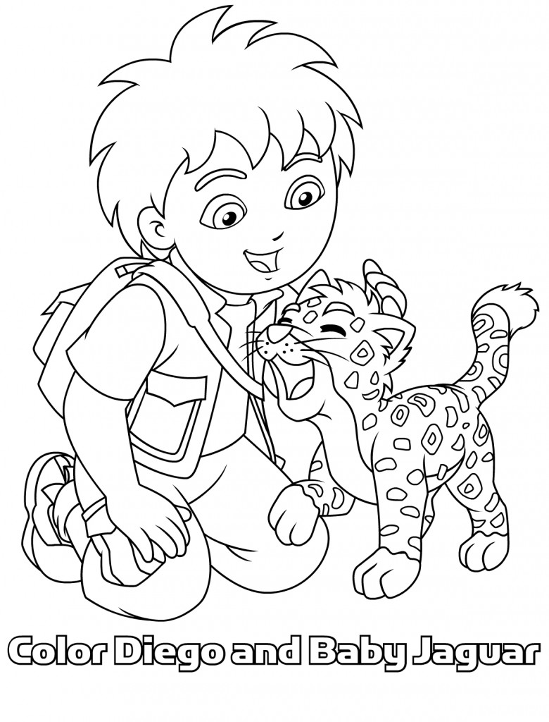 Diego Coloring Pages Free