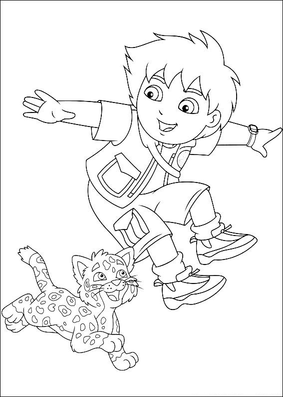Diego Printable Coloring Pages