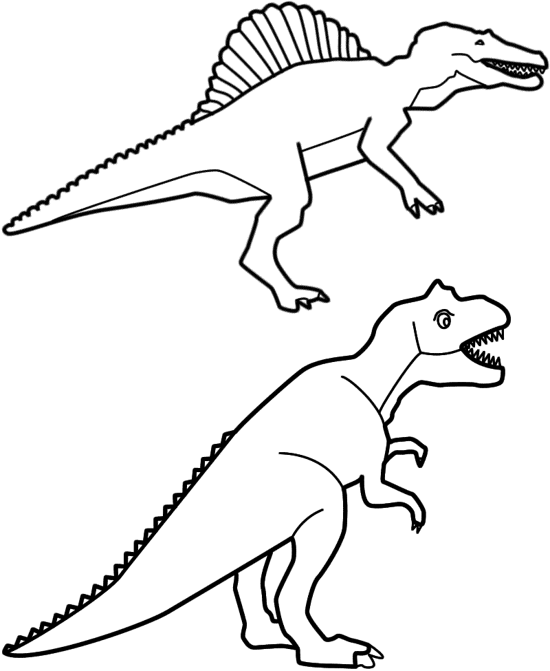 Dinosaurs Coloring Page