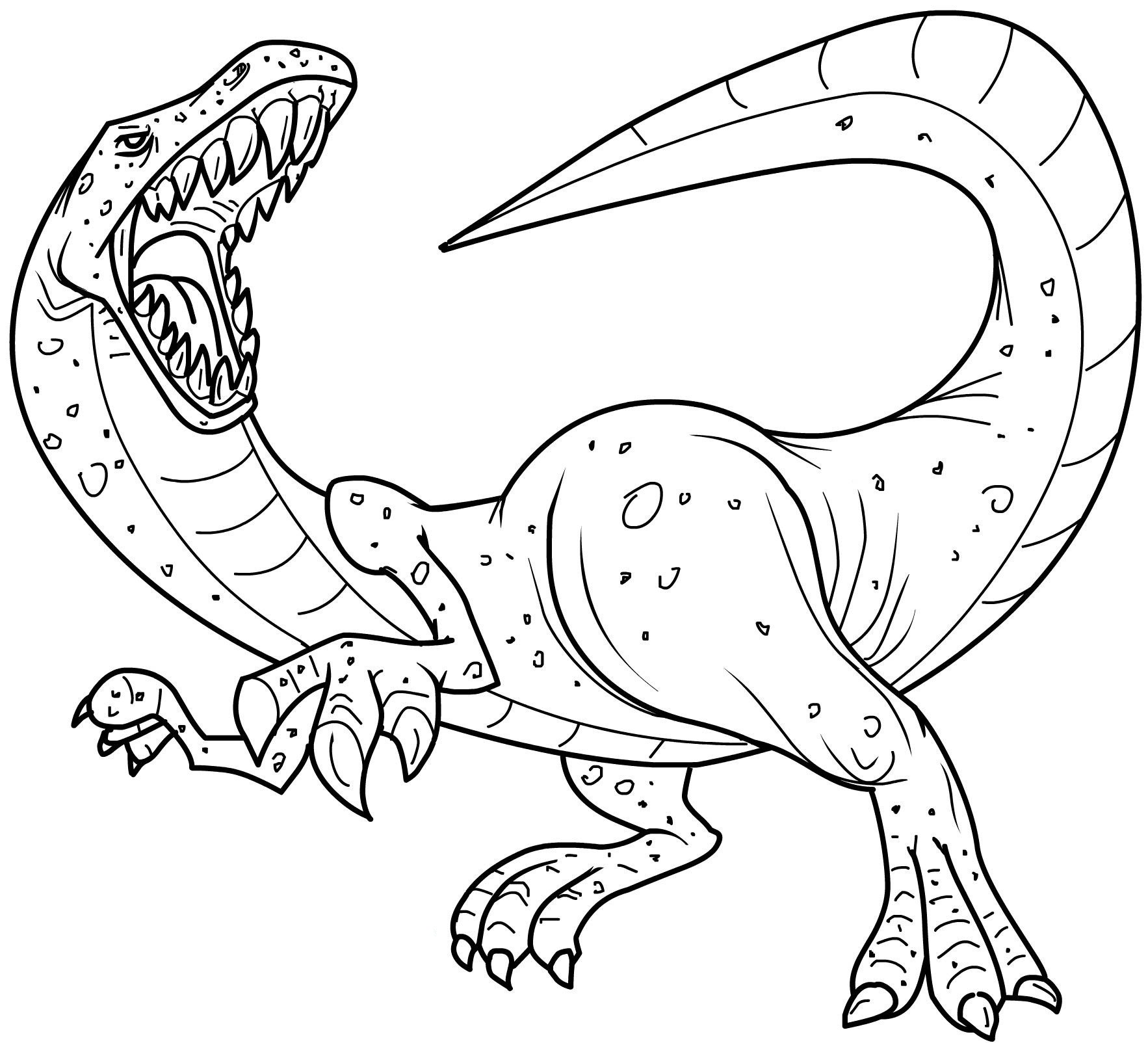 Dinosaurs Coloring Pages Free 1