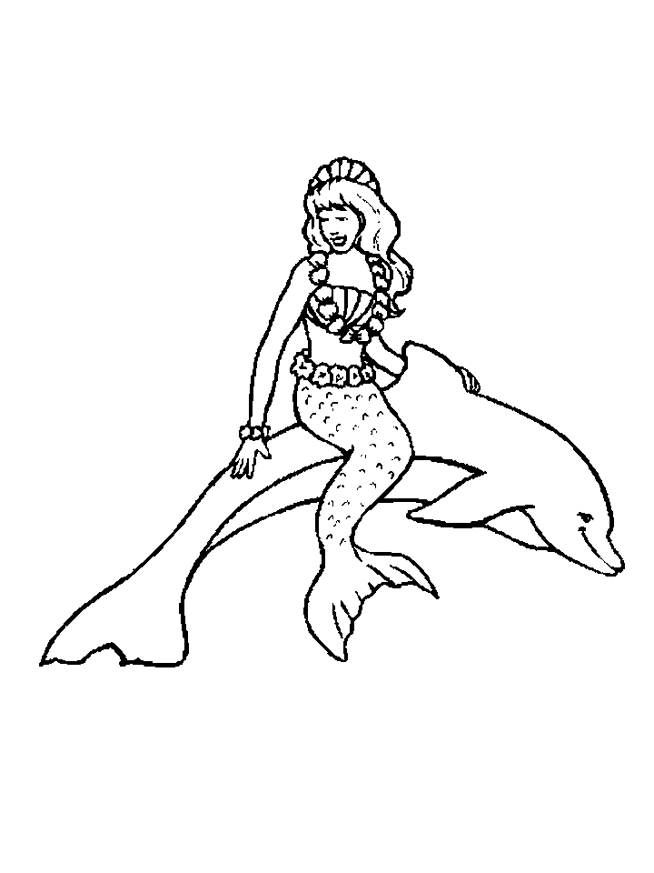 The Best Coloring Book for Kids Kid Mermaid with Dolphin - Best