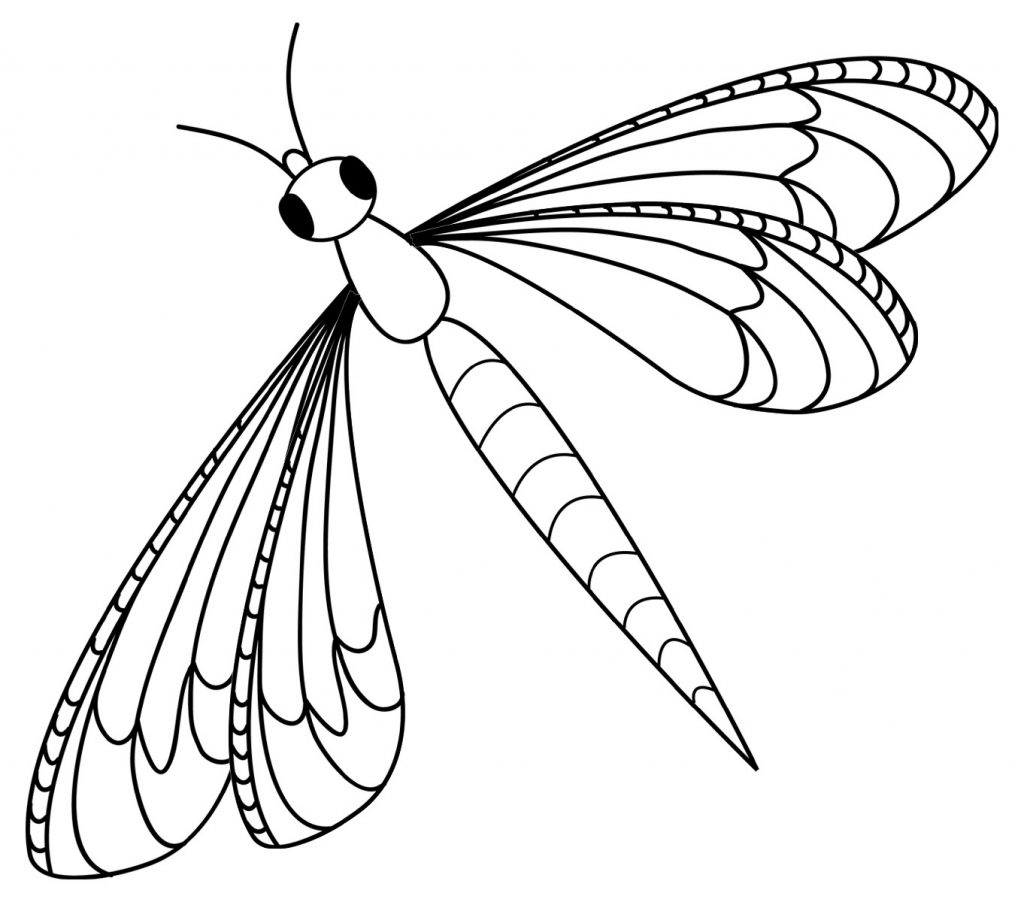 Dragonfly Coloring Pages For Kids