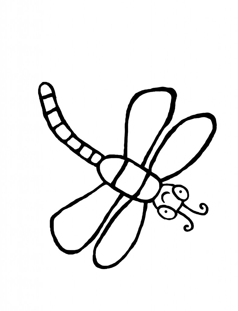 Dragonfly Coloring Pages Images