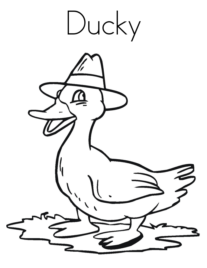 Duck Coloring Pages Images