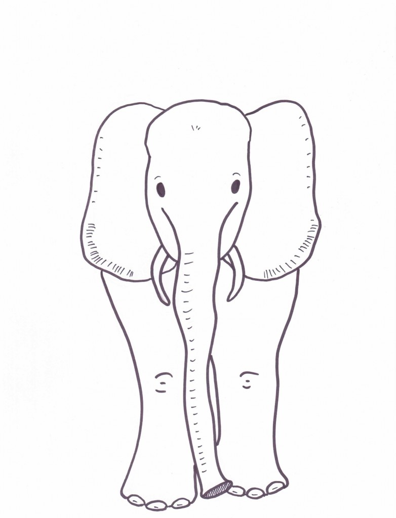 Elmer The Elephant Coloring Pages