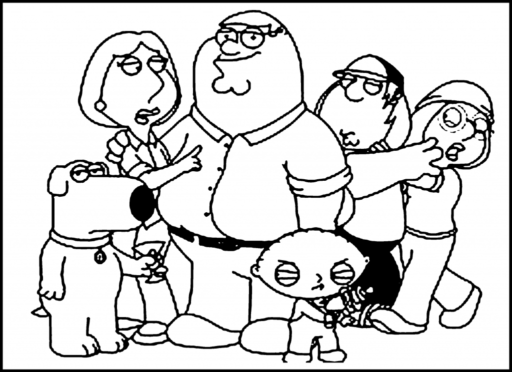 Family Guy Coloring Pages Family